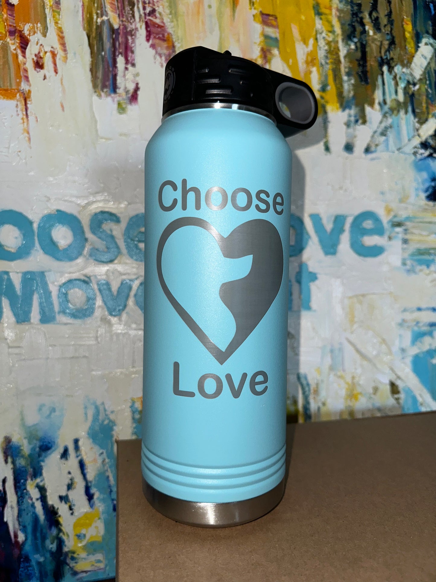 32oz Teal Water Bottle