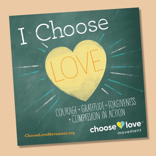 Sticker - "I Choose Love" with formula