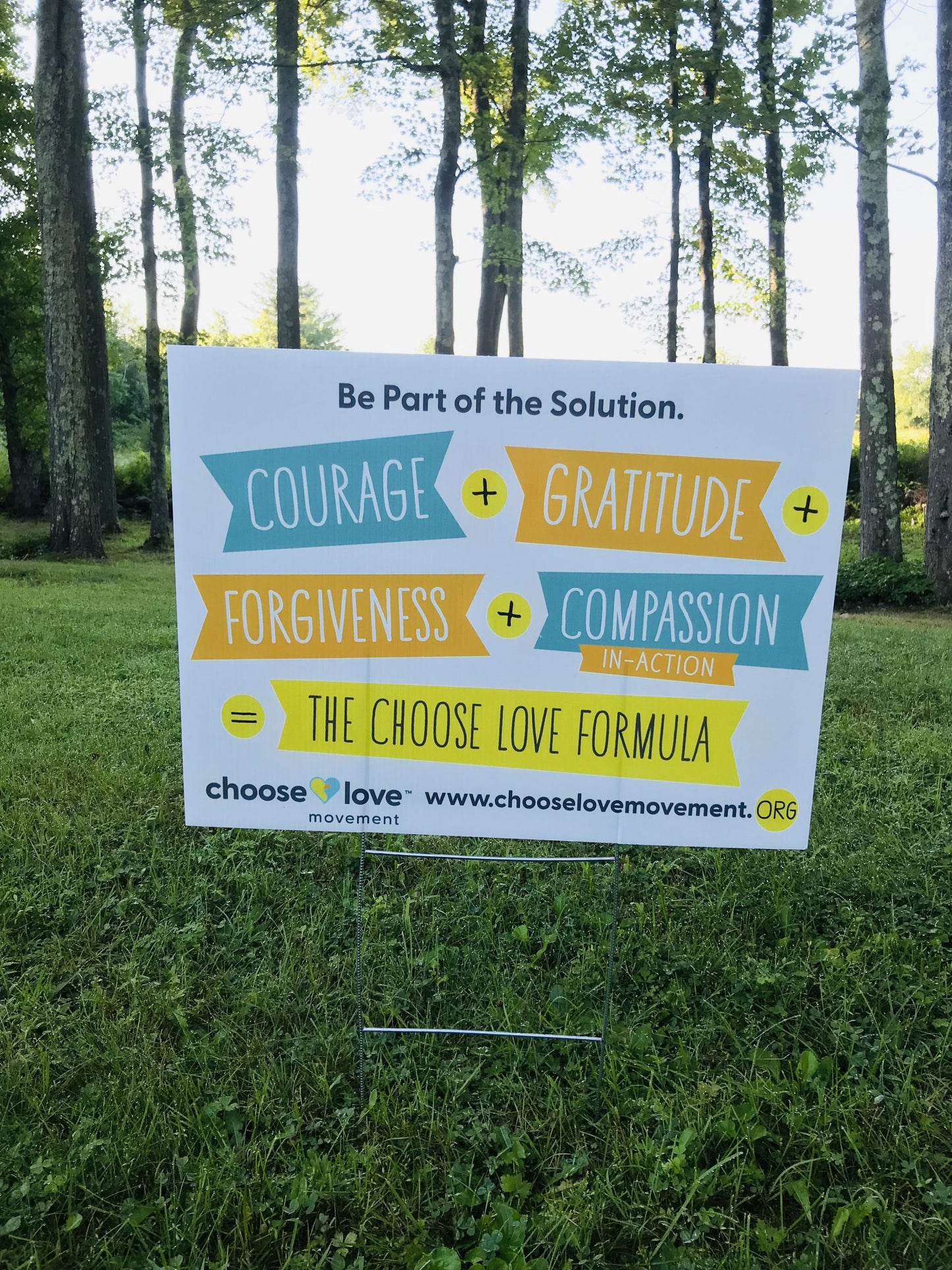 Choose Love Yard Sign