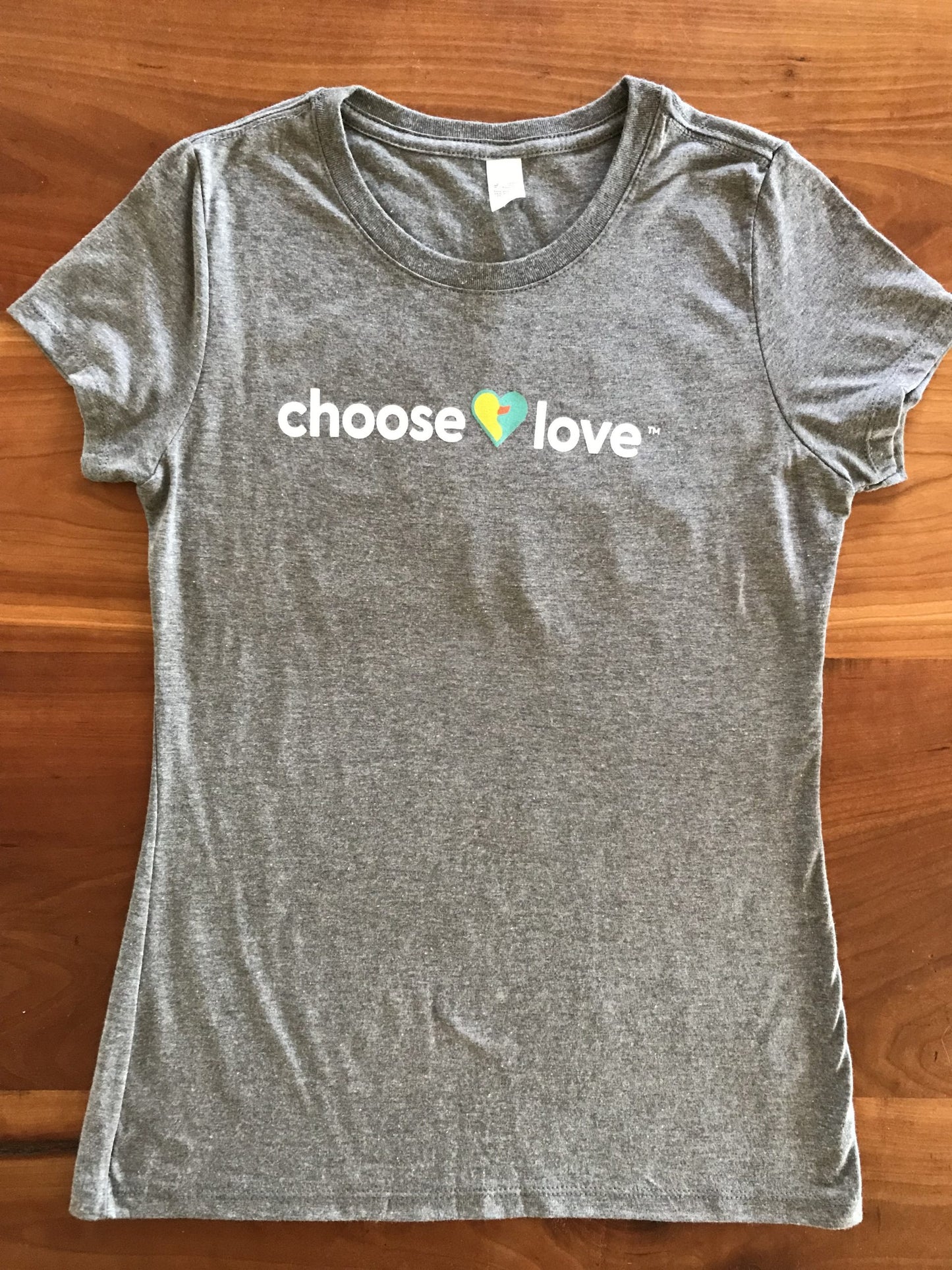 Women's Short-Sleeve Fitted Crewneck T-shirt (Grey Frost)