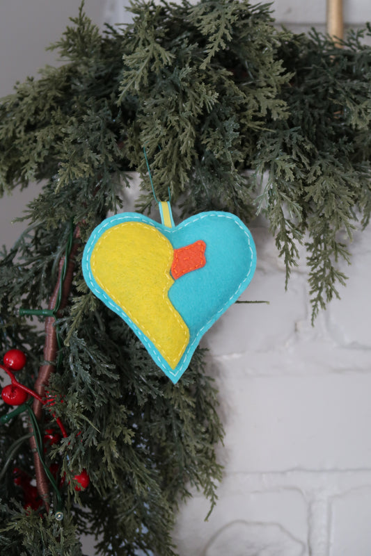 Choose Love Logo Felt Ornament