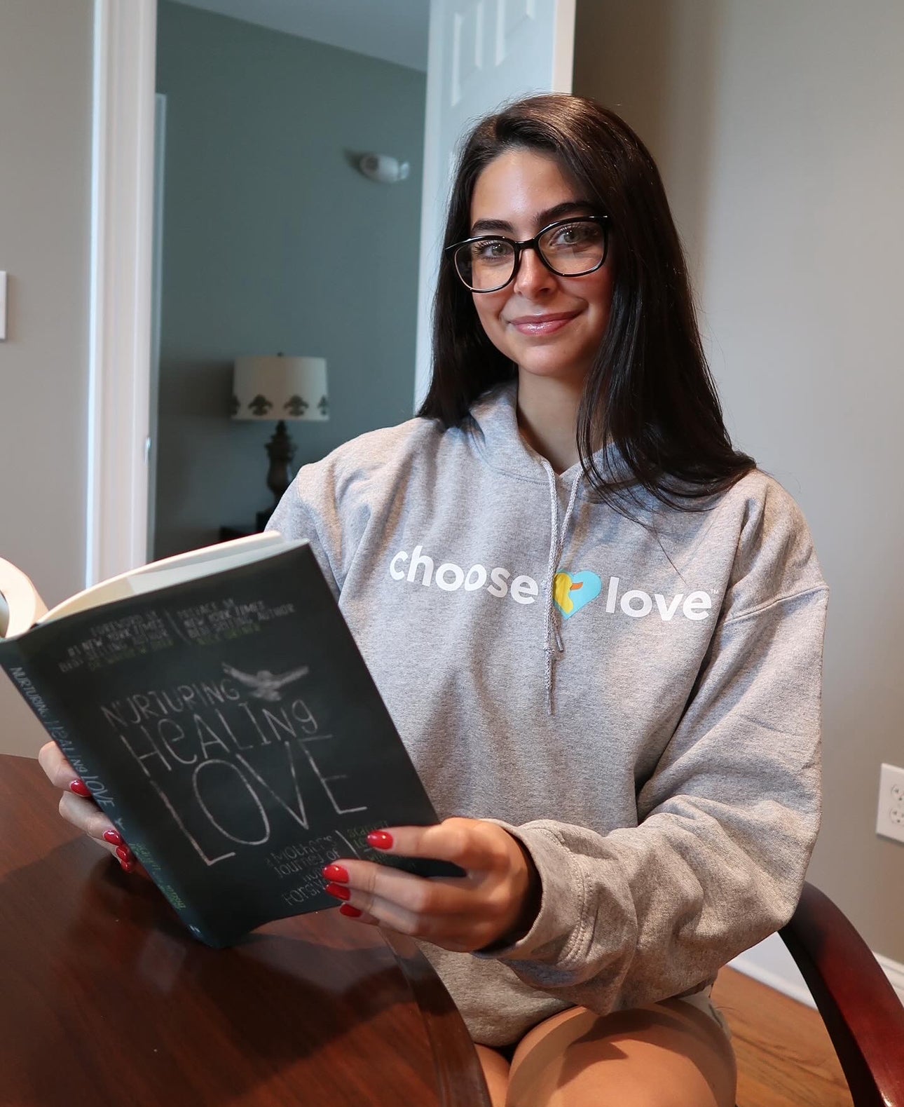 Choose Love Gray Hoodie