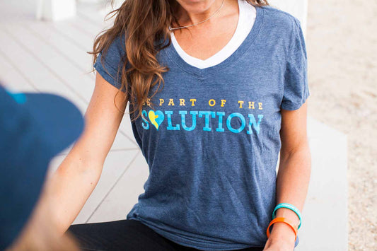 Be Part of the Solution Women's V-neck T-shirt