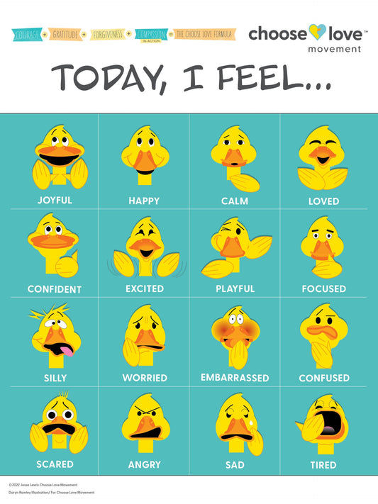 Poster - Feelings for Children, Homes or Workplaces