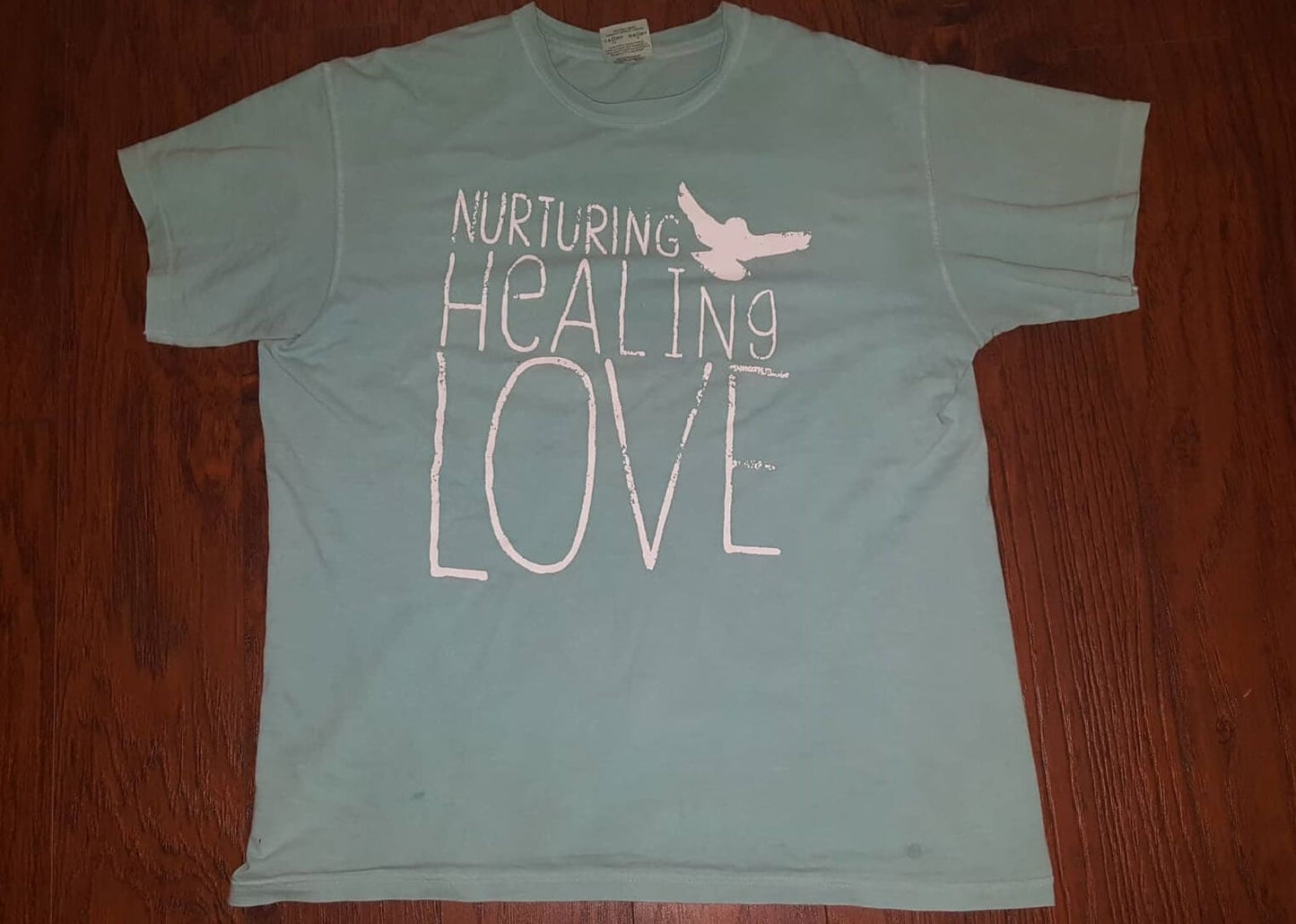 Nurturing Healing Love Teal T-Shirt